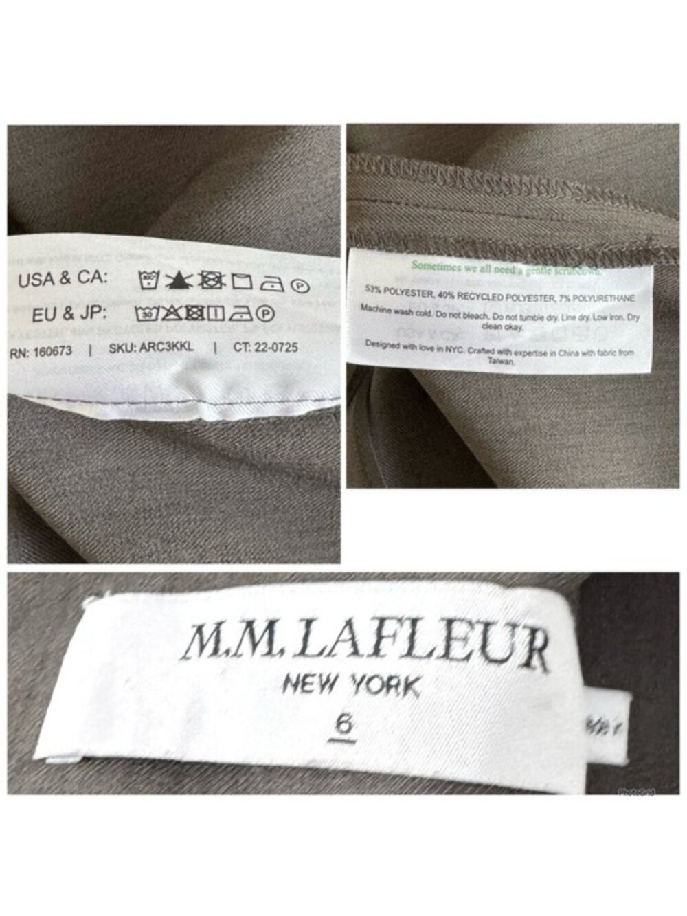 MM Lafleur The Aditi 2sleeveless shift Dress Charcoal steel gray size 6 - Picture 7 of 10